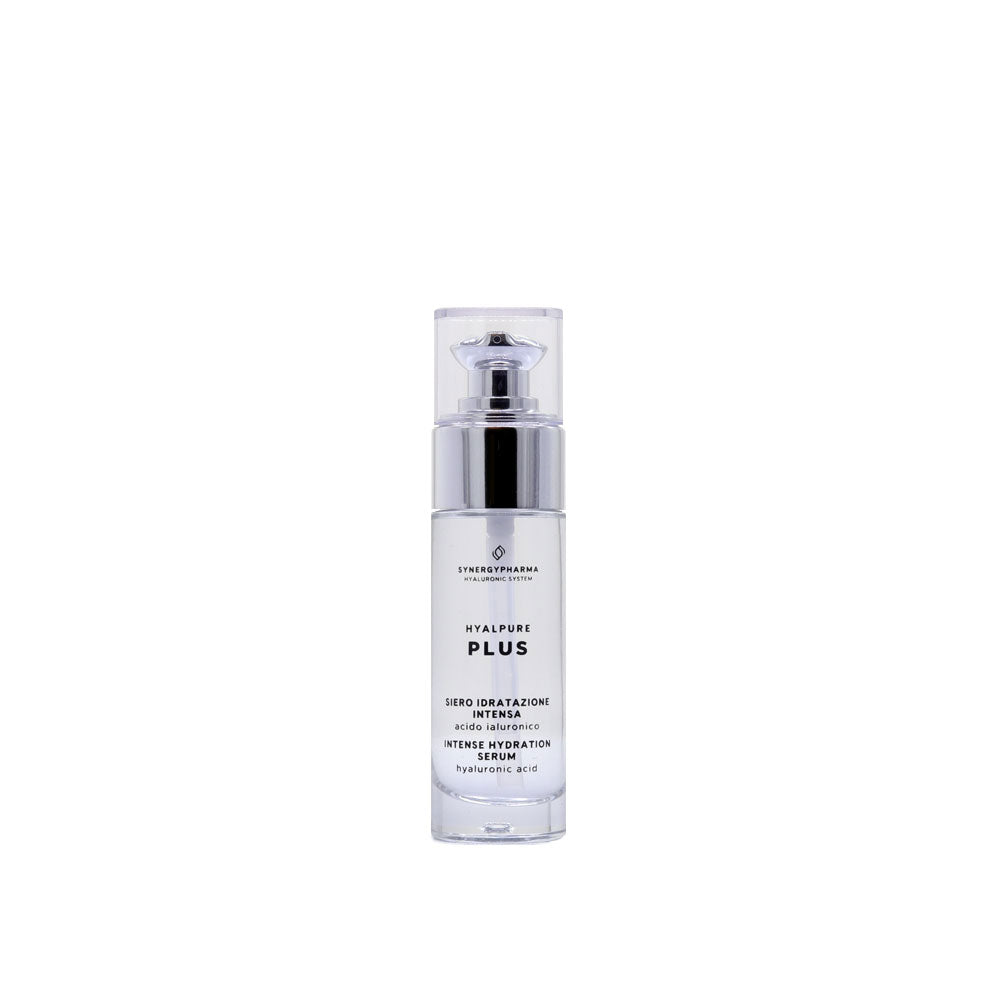 Hyalpure Plus - In evidenza flaconcino in vetro. come applicare siero viso. a cosa serve siero viso. siero viso acido ialuronico